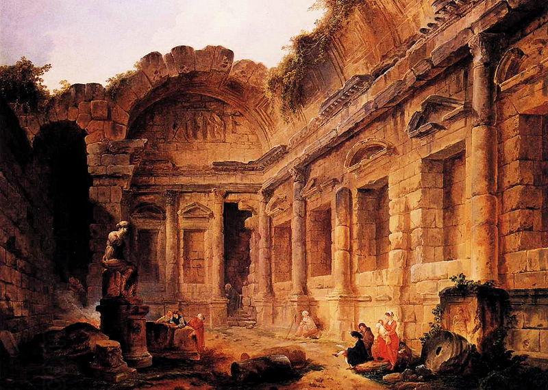 Robert Henri Interior of the Temple of Diana at Nimes
